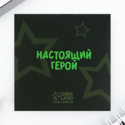 Подарочный набор, ручка шариковая и блокнот 16 л «23 февраля: Сильному духом»