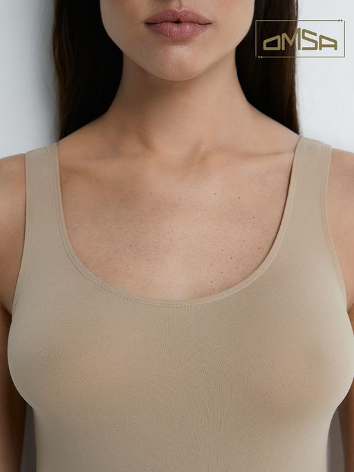 181DD(481) Omsa Майка на широких бретелях (микрофибра)  фото 6