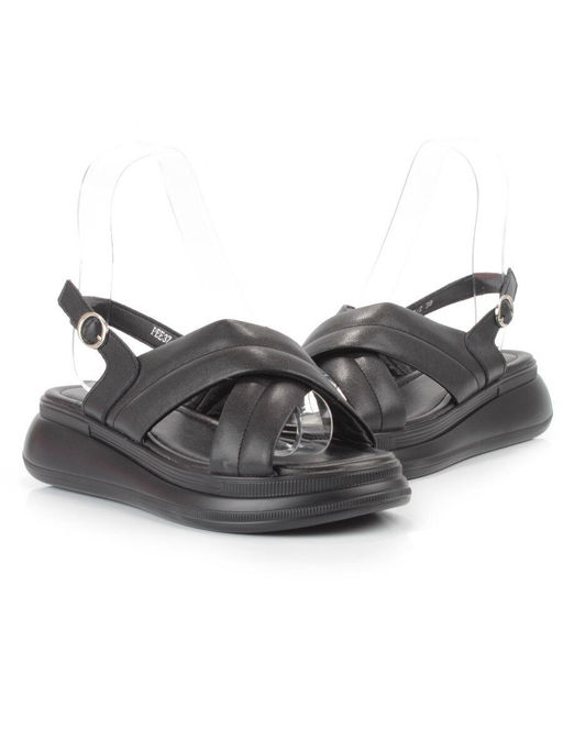 08-PEE37-2 BLACK Босоножки женские (натуральная кожа) - Фабричный китай фото 10