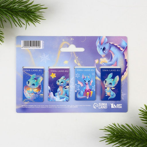 Магнитные закладки Сказочного года, 4 шт мини - Artfox фото 2