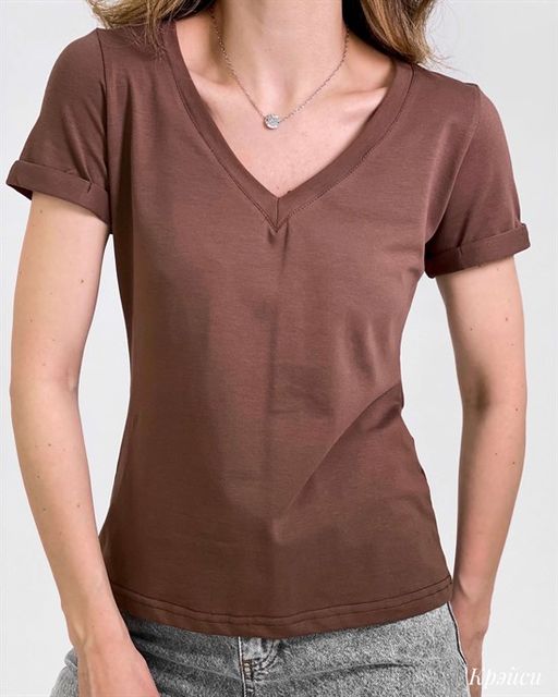 Футболка Крэйси (шоколадный) - Nadi bordo фото 3