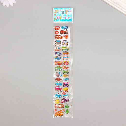 Цена за 2 шт. Наклейка пластик объёмные "Сладкие моменты" с золотой обводкой МИКС 33,5х6 см