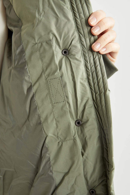 Водонепроницаемая куртка-пуховик с воротником-стойкой DeFactoFit  фото 8