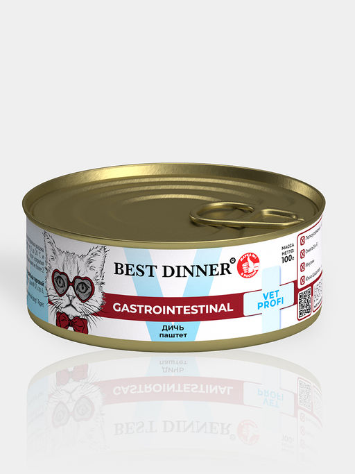 Консервы для кошек Gastro Intestinal Дичь 7568
