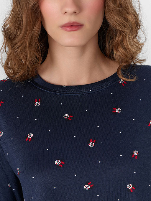 Комплект домашний женский синий с узором - Mark formelle фото 4