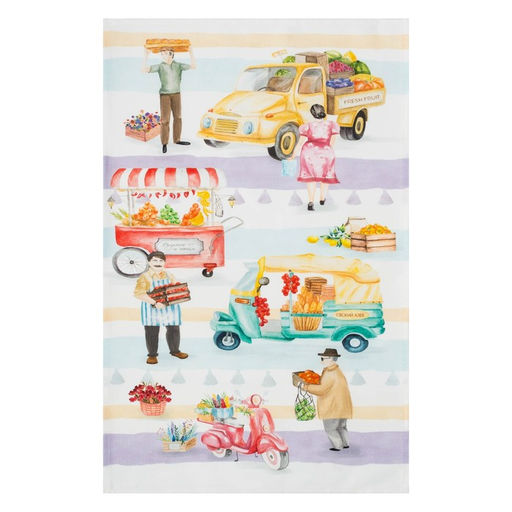 Полотенце Этель Food market 40х73 см, 100% хлопок, саржа 190 г/м2  фото 3