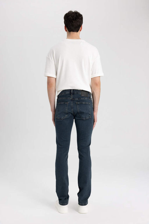 Pedro Slim Fit Джинсовые брюки узкого кроя с нормальной талией и узкими штанинами - Defacto фото 6