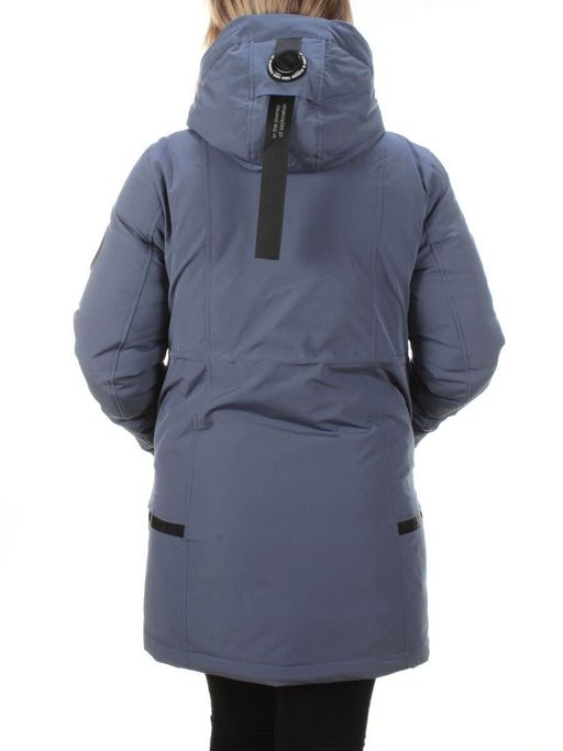 M2007 GRAY/LT. BLUE Пальто зимнее женское MARIA - Fashion фото 7