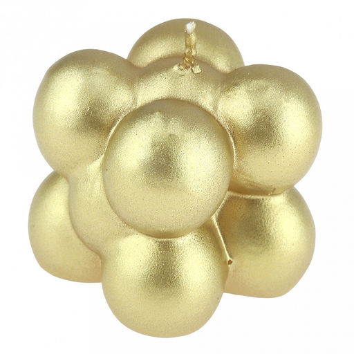 Свеча д5,7см, h5,5см, малая, золотой, время горения 6 часов (Россия)