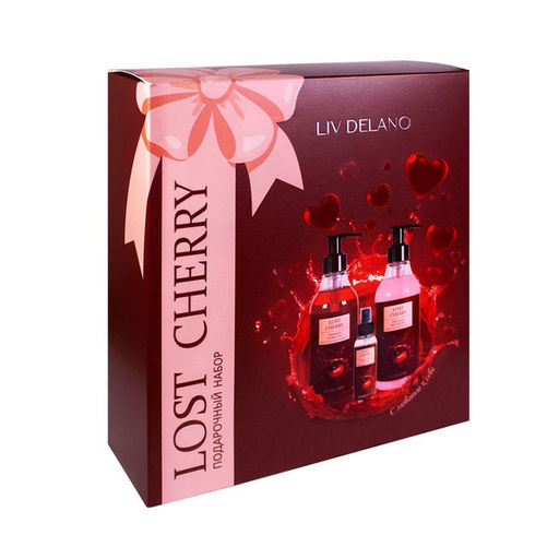 Liv-delano Подарочный набор Lost Cherry (гель для душа 250 мл, спрей-мист 100мл, крем для тела 250)