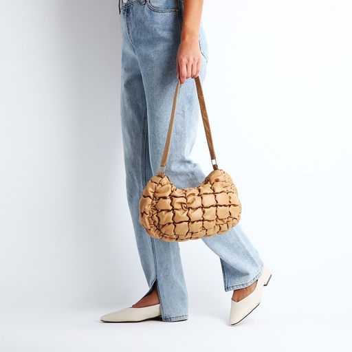 Сумка-багет на молнии, цвет бежевый - Simaland фото 7