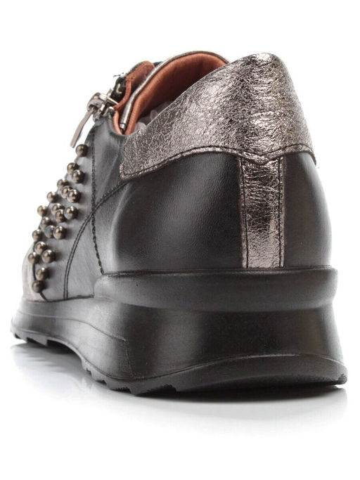 05-570 BLACK Кроссовки женские (натуральная кожа)