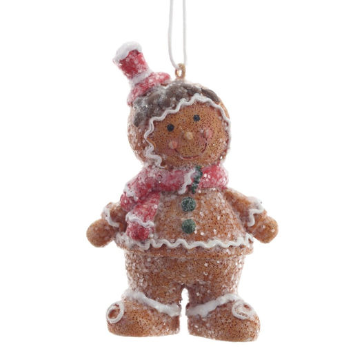 Фигурка декоративная подвесная "Пряничный человечек", L4,5 W3,5 H8 см, 2в.