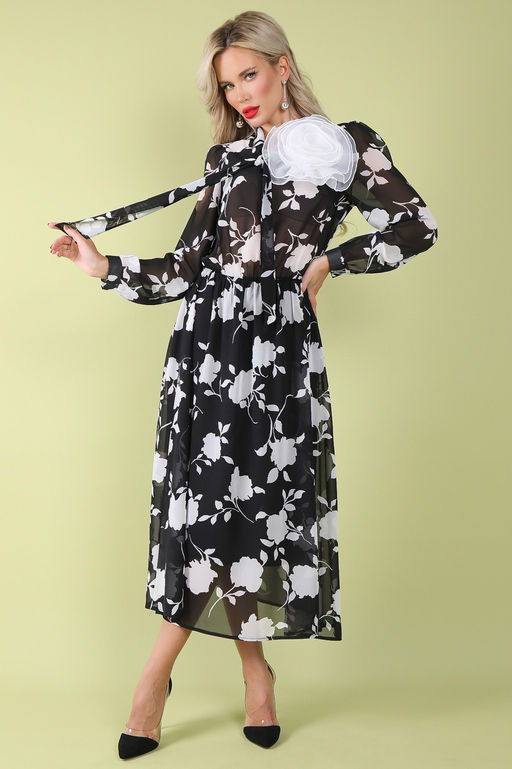 Платье Романтика (чёрный) - Эльза фото 5