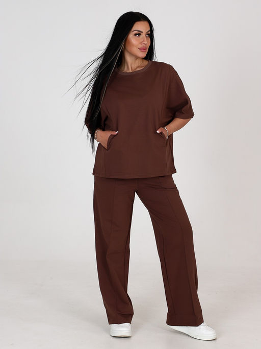 СК-2306 ЖЕНСКИЙ СПОРТИВНЫЙ КОСТЮМ (Кофе) - А-дина фото 4