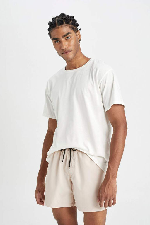 Короткие шорты для плавания на сетчатой подкладке - Defacto фото 4