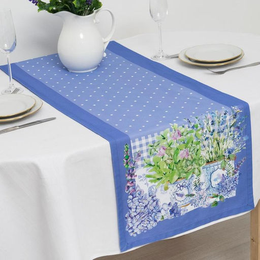 Цена за 2 шт. Дорожка на стол Этель Прованс, 40?145 см, 100% хлопок, саржа 190 г/м?, сиреневая