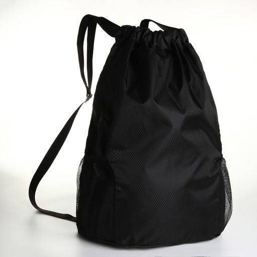 Мешок для обуви большой на стяжке, цвет чёрный