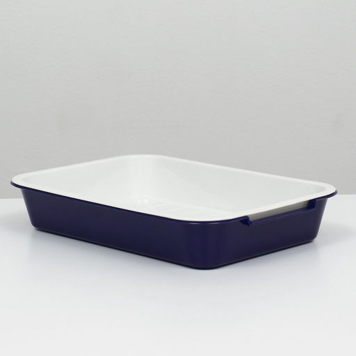 Туалет средний с сеткой 36×26×6.5 см, лоток синий/сетка белая