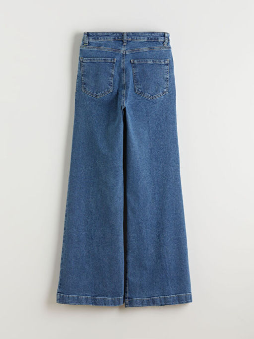 Wideleg Kad?n Jean Pantolon