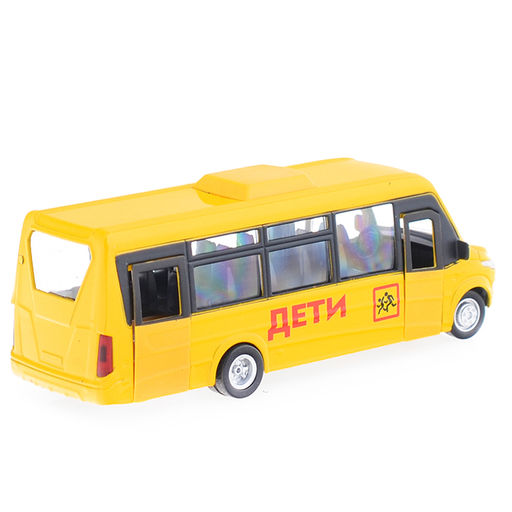 Автобус металл Iveco Daily Vsn-700 Дети, 15 см, (двери, инерц,) в коробке