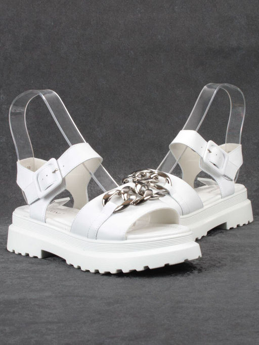 08-PEAG03-1 WHITE Босоножки женские (натуральная кожа) - Фабричный китай фото 13
