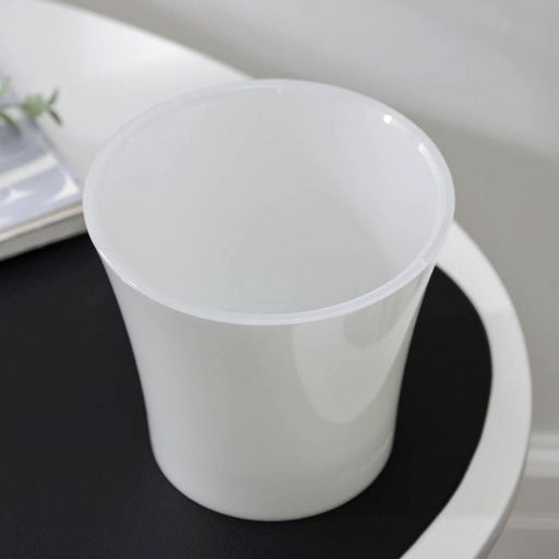 Кашпо для цветов со вставкой «Арте», 1.2 л, цвет жемчуг-прозрачный