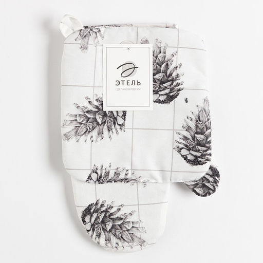 Набор кухонный Этель Merry Christmas: варежка 20х27 см, прихватка 19х19 см, 100% хл  фото 6