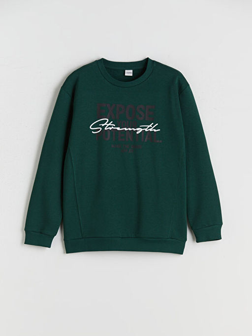 Bisiklet Yaka Erkek ?ocuk Sweatshirt