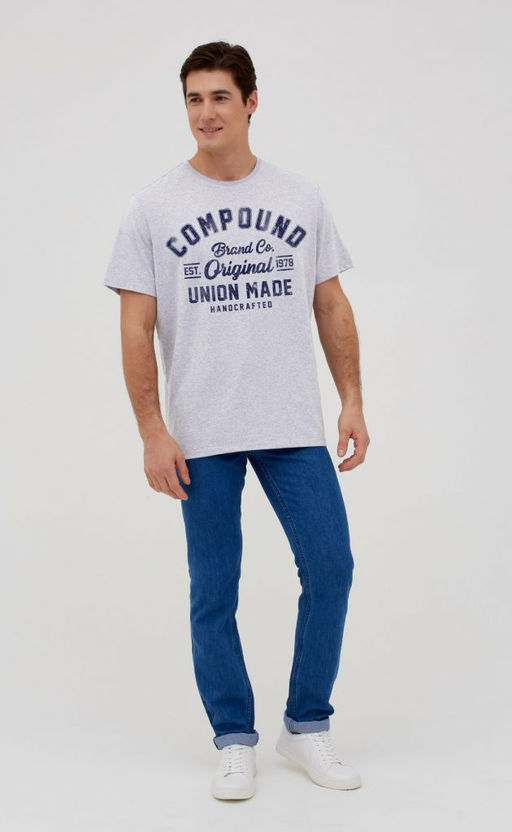 Футболка F111-06b-586 grey melange - Fine joyce фото 2