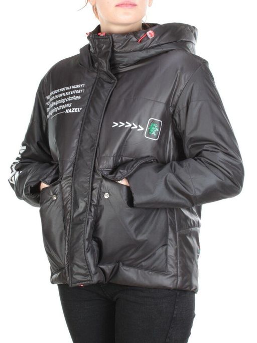 005 BLACK Куртка демисезонная женская (100 гр. синтепон) - Fashion фото 3