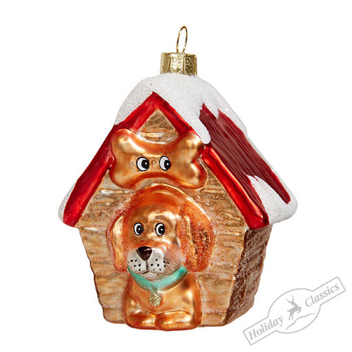 Распродажа! Собака в будке (стекло) 7,5х7х9 см