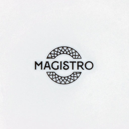 Чайная пара Magistro Rodos, 2 предмета: чашка 220 мл, блюдце d=15 см, фарфор, белая