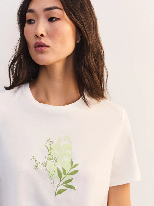 Футболка из хлопка с принтом ZR2605013423-2 / Zarina