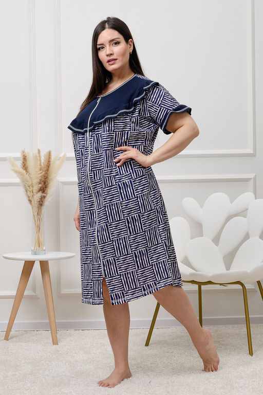 Халат женский Натали 9243 из хлопка  фото 4