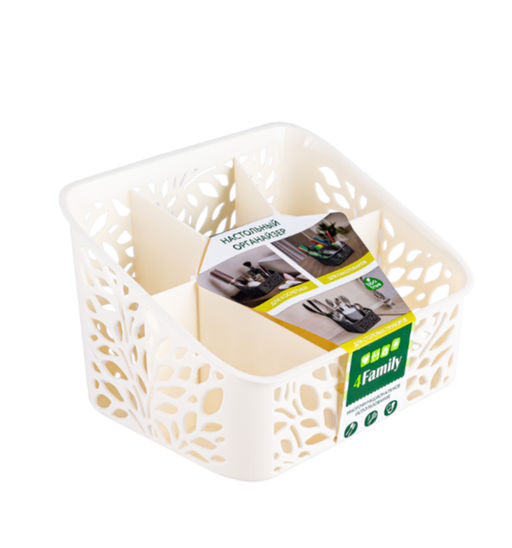 Органайзер настольный Leaves молочный - Полимербыт фото 5