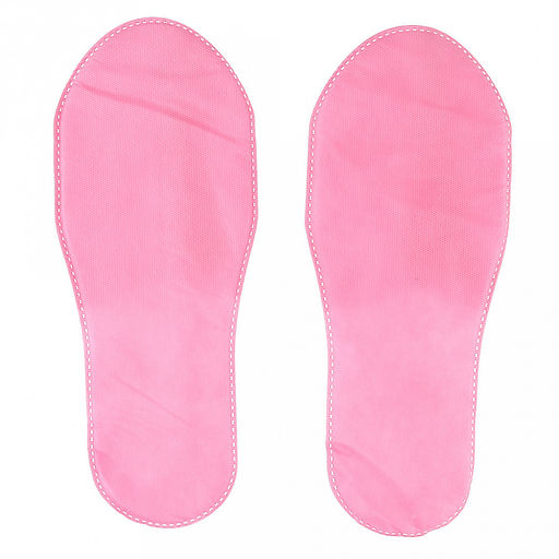 Тапочки одноразовые Hotel до 42 размера, для процедур, спанбонд, подошва - спанбонд, слой пенополиэтилена, с закрытым мысом, розовый (Россия) - Домашняя мода фото 6