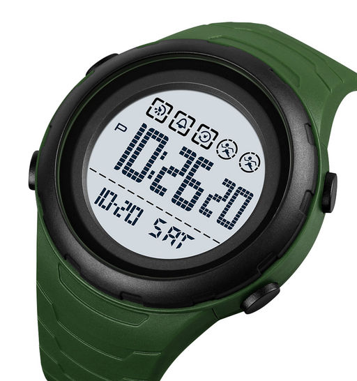 Часы наручные Skmei мужские электронные спортивные 1674army-green-white