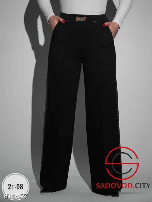 Брюки женские из плотного трикотажа