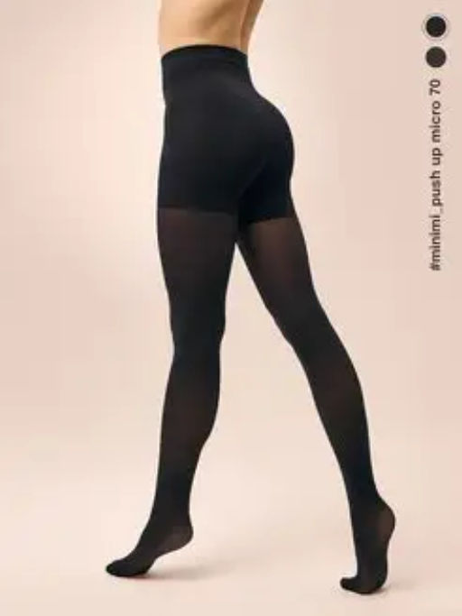 Колготки Minimi PUSH UP MICRO 3D 70/140 (микрофибра) (60/1) - nero  фото 5