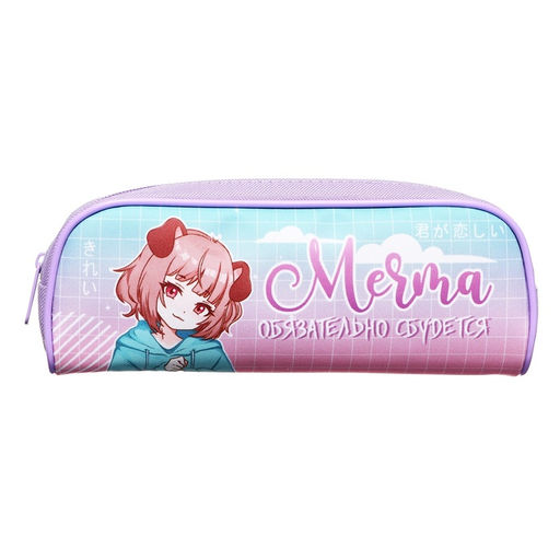 Пенал школьный, текстиль, 8×21×4 см«Аниме. Мечта»