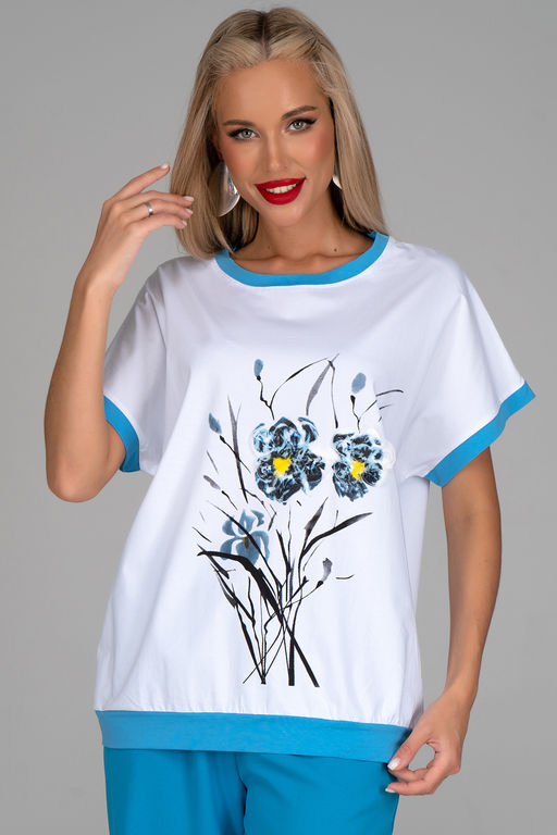 Футболка Лорея (голубой) - Эльза фото 3