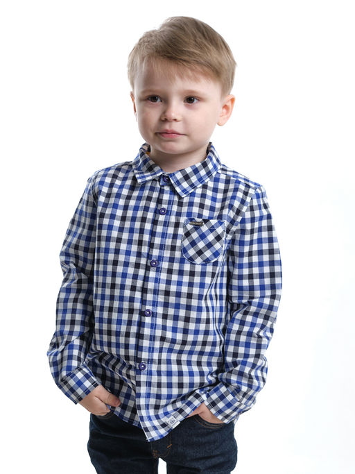 Рубашка для мальчика UD 6087 син.кл - Mini maxi фото 5