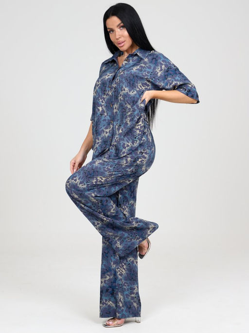 087 ЖЕНСКИЙ КОСТЮМ (брюки) (Голубой) - А-дина фото 4