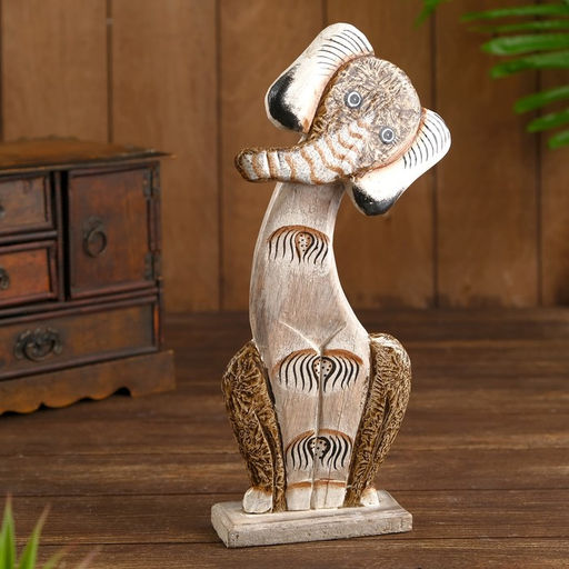 Сувенир на подставке «Слоник», 14×4.5×30 см, дерево