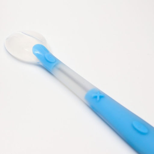 Ложка детская для кормления силиконовая, от 5 мес., цвет голубой - Крошка я фото 6