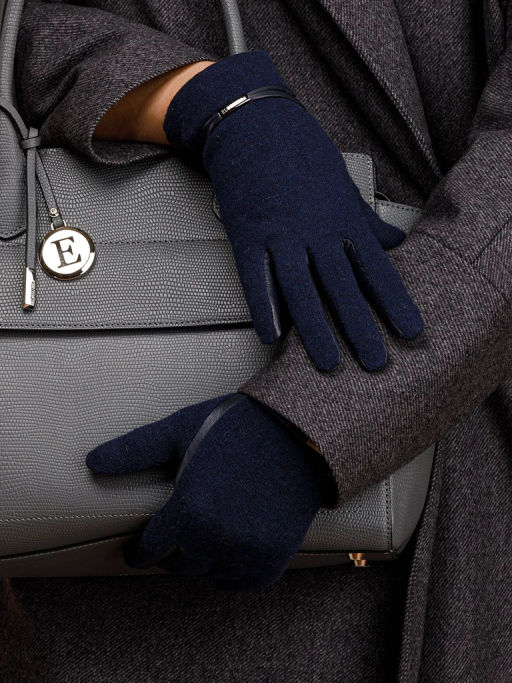 Перчатки женские 100% ш IS0150 d.blue - Eleganzza фото 9