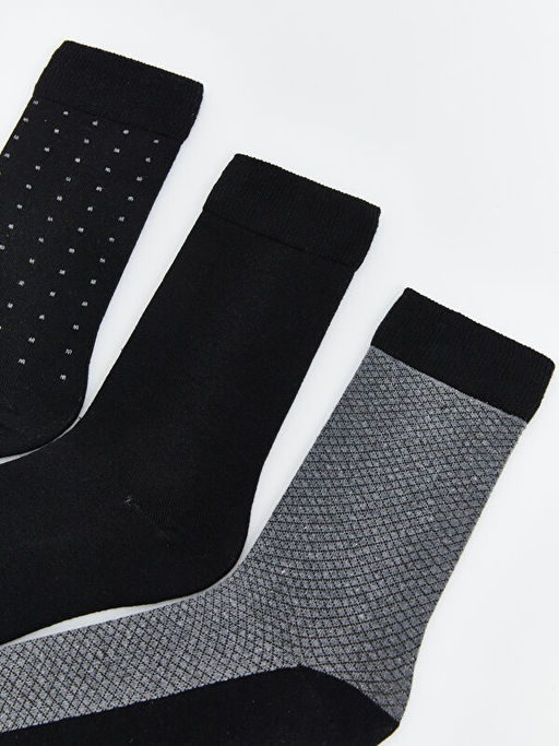 Desenli Erkek Soket ?orap 3l?