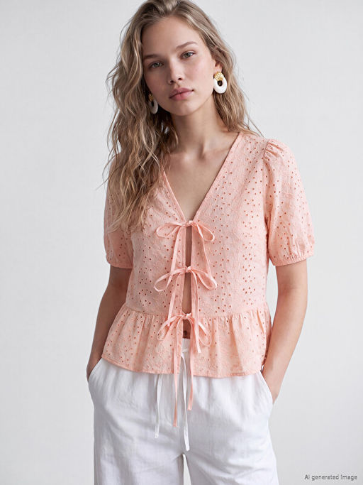 Brode Ba?lamal? Peplum Bluz