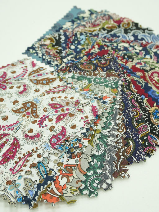 Комплект образцов "Импортный хлопок: дизайн пейсли"